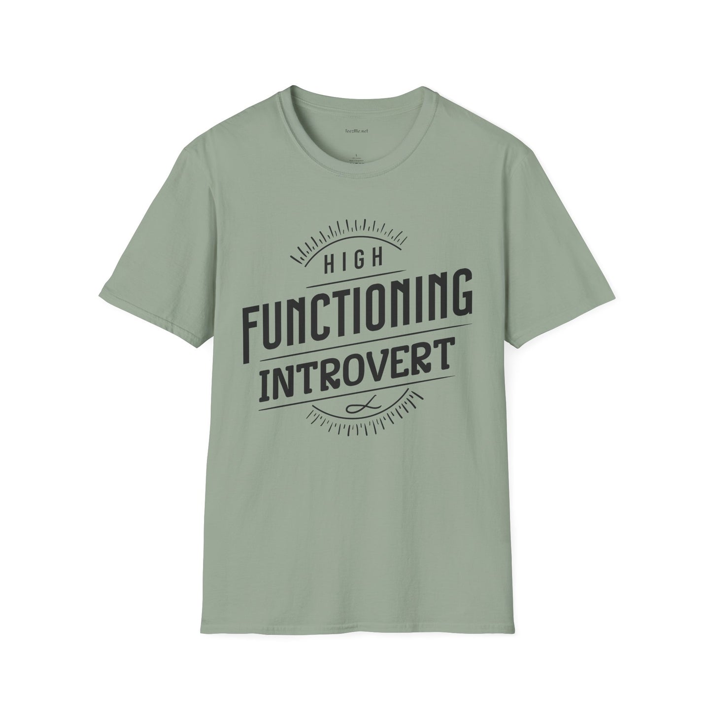 Functioning Introvert - Unisex Softstyle T-Shirt 100% Cotton Graphic