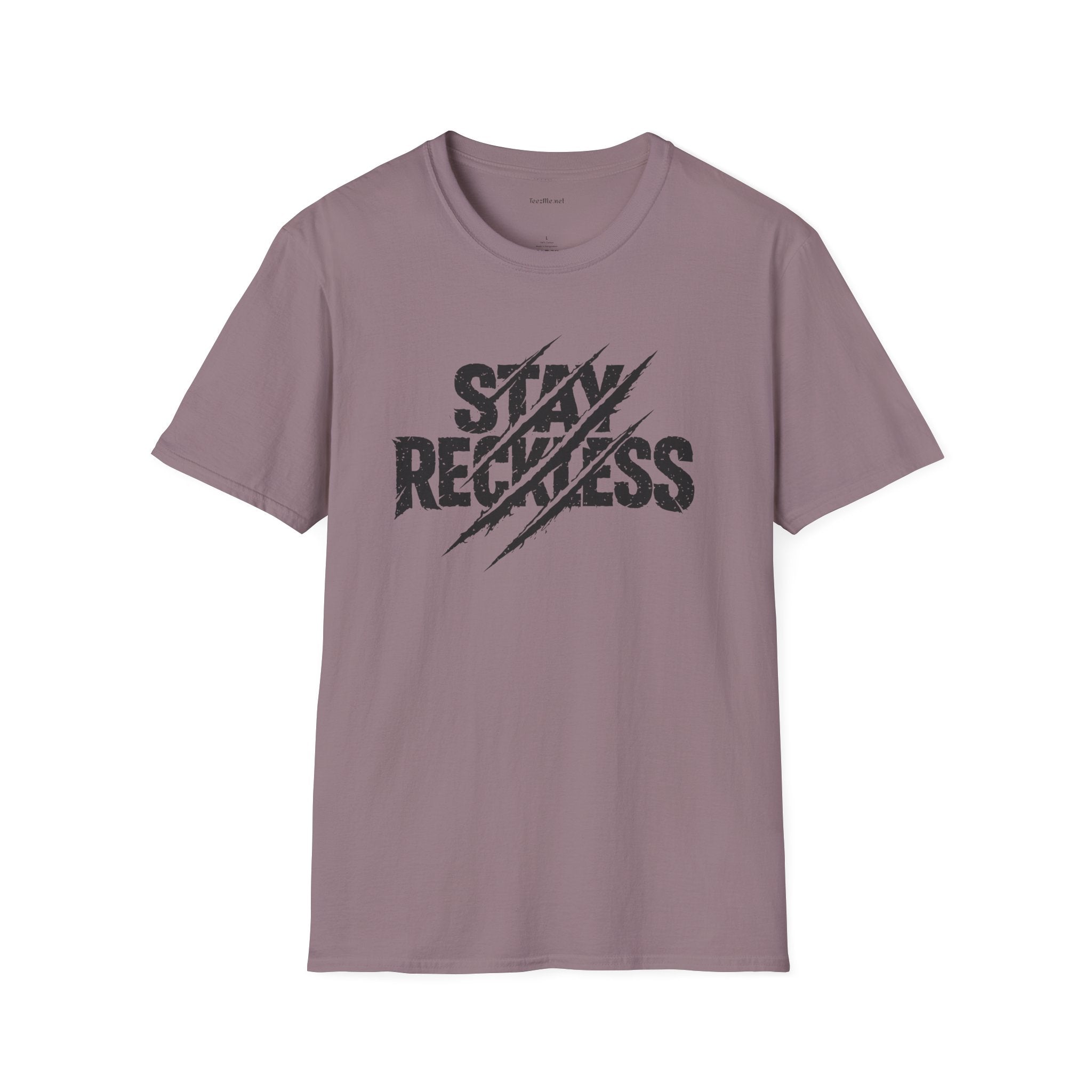 Stay Reckless T-Shirt — Distressed Claw-Mark Graphic Tee