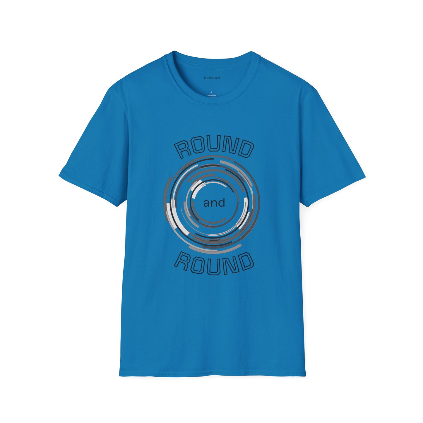 Round and Round - Unisex Softstyle T-Shirt 100% Cotton Graphic