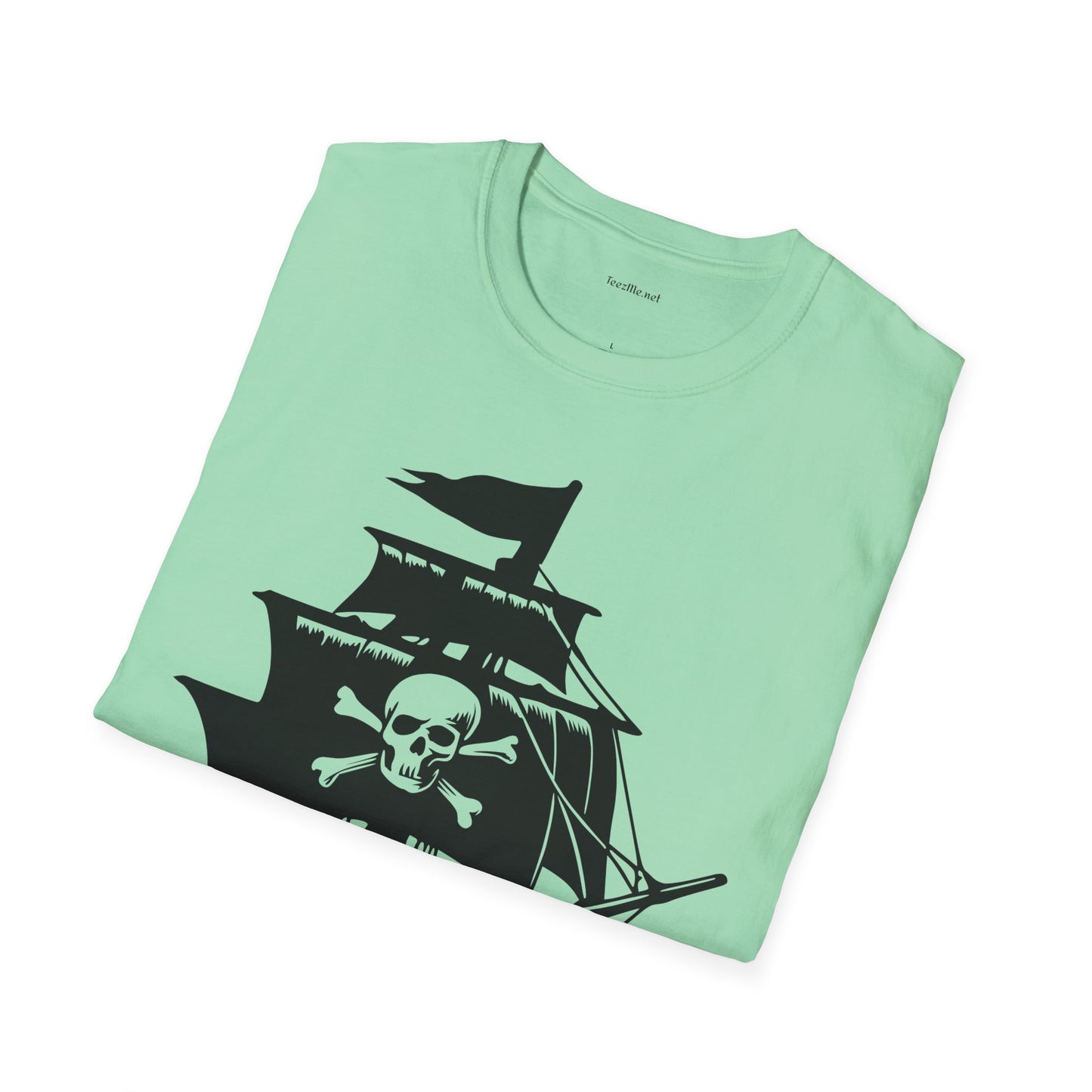Pirate Ship  - Unisex Softstyle T-Shirt 100% Cotton Graphic