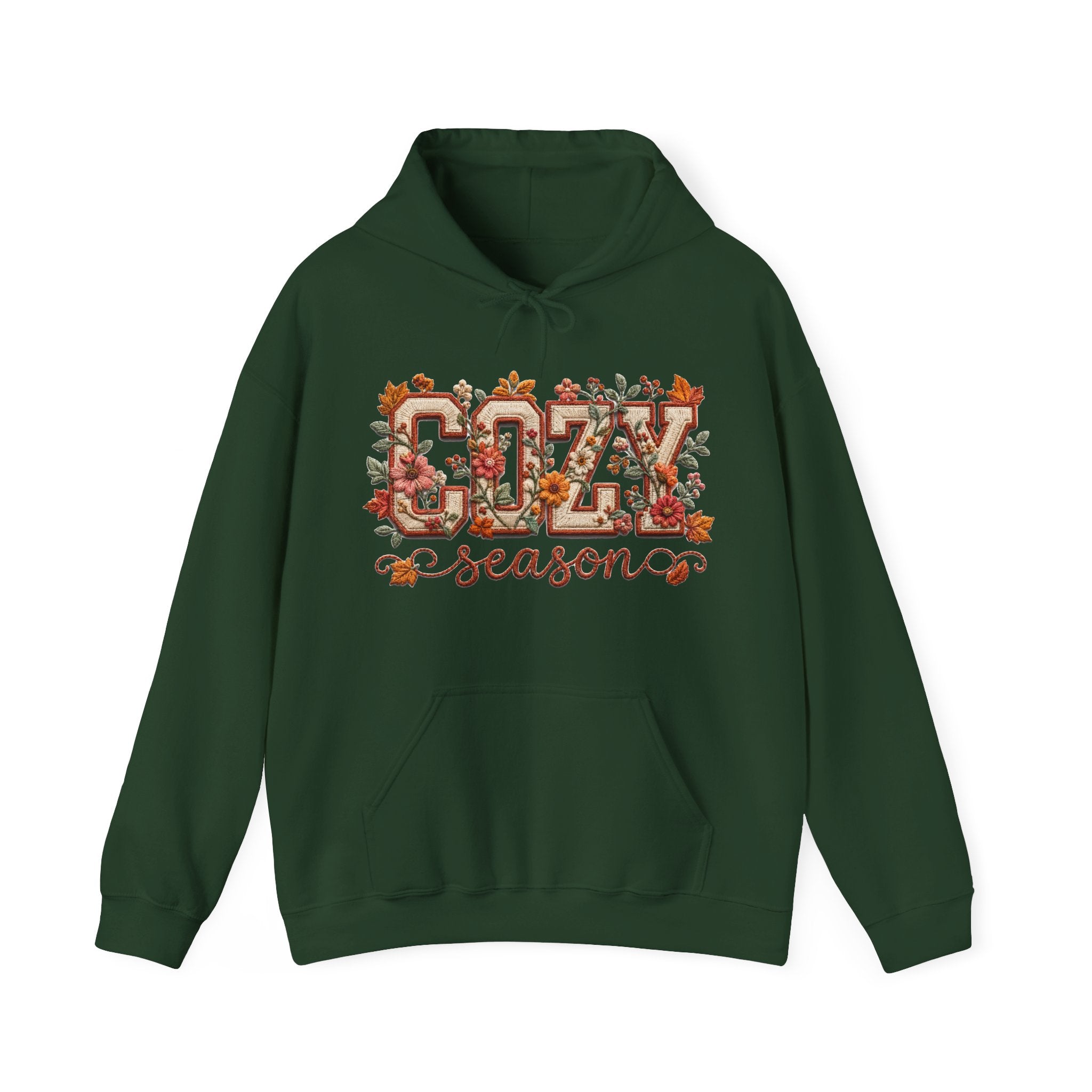 Cozy Fall Season Floral Hoodie