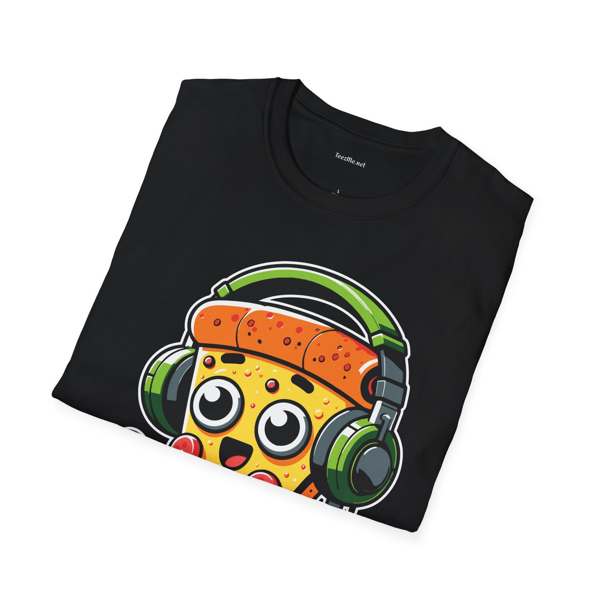 Pizza Gamer Unisex Softstyle T-Shirt 100% Cotton Graphic