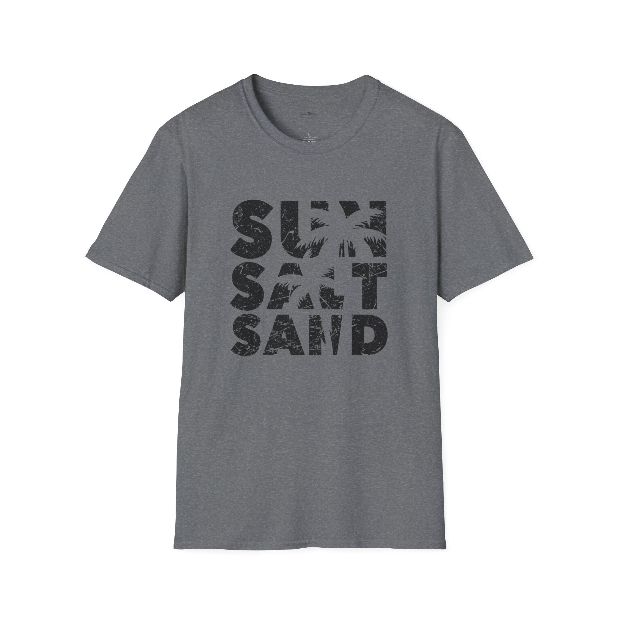 Sun Salt Sand - Unisex Softstyle T-Shirt 100% Cotton Graphic