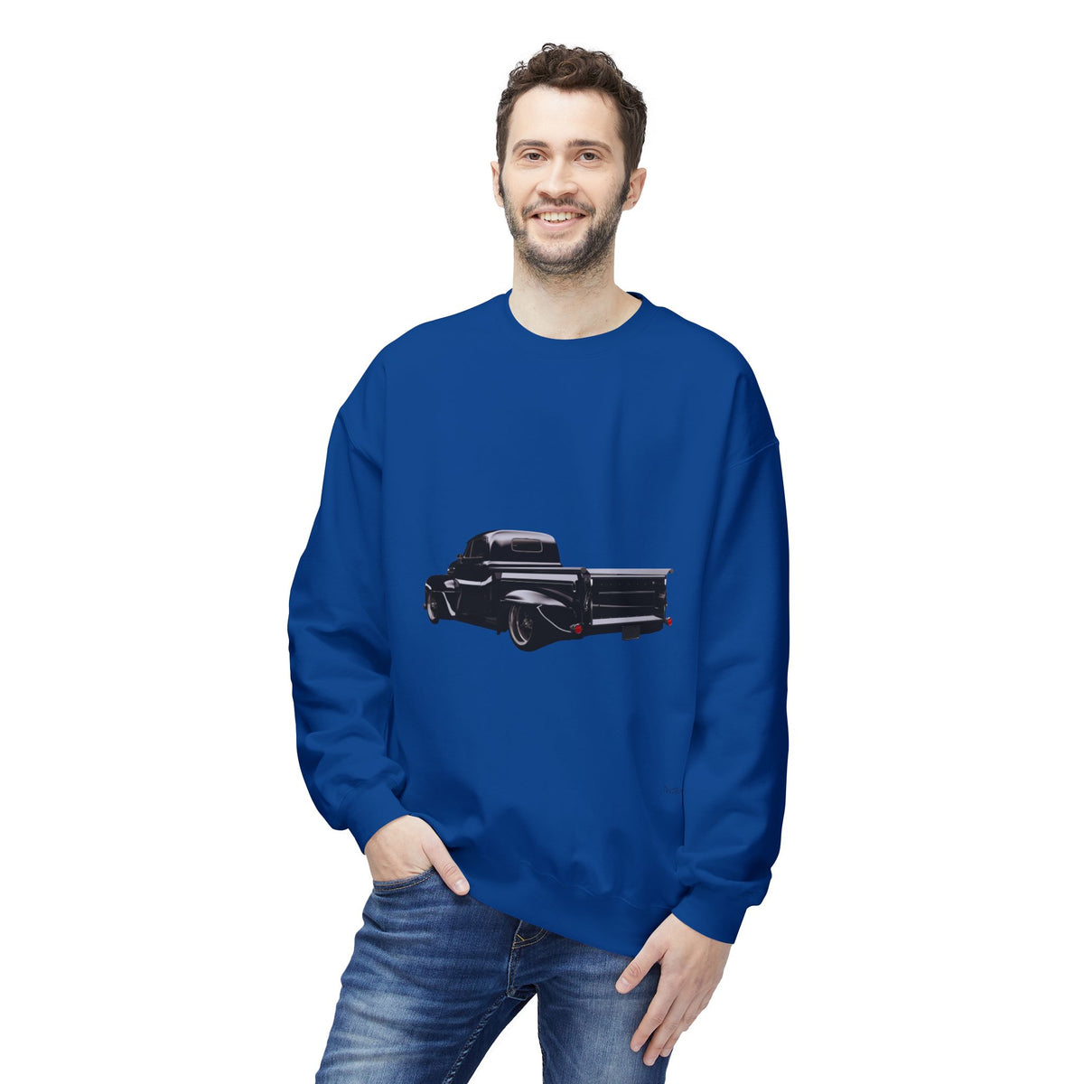 Antique Truck - Unisex Midweight Softstyle Fleece Crewneck Sweatshirt