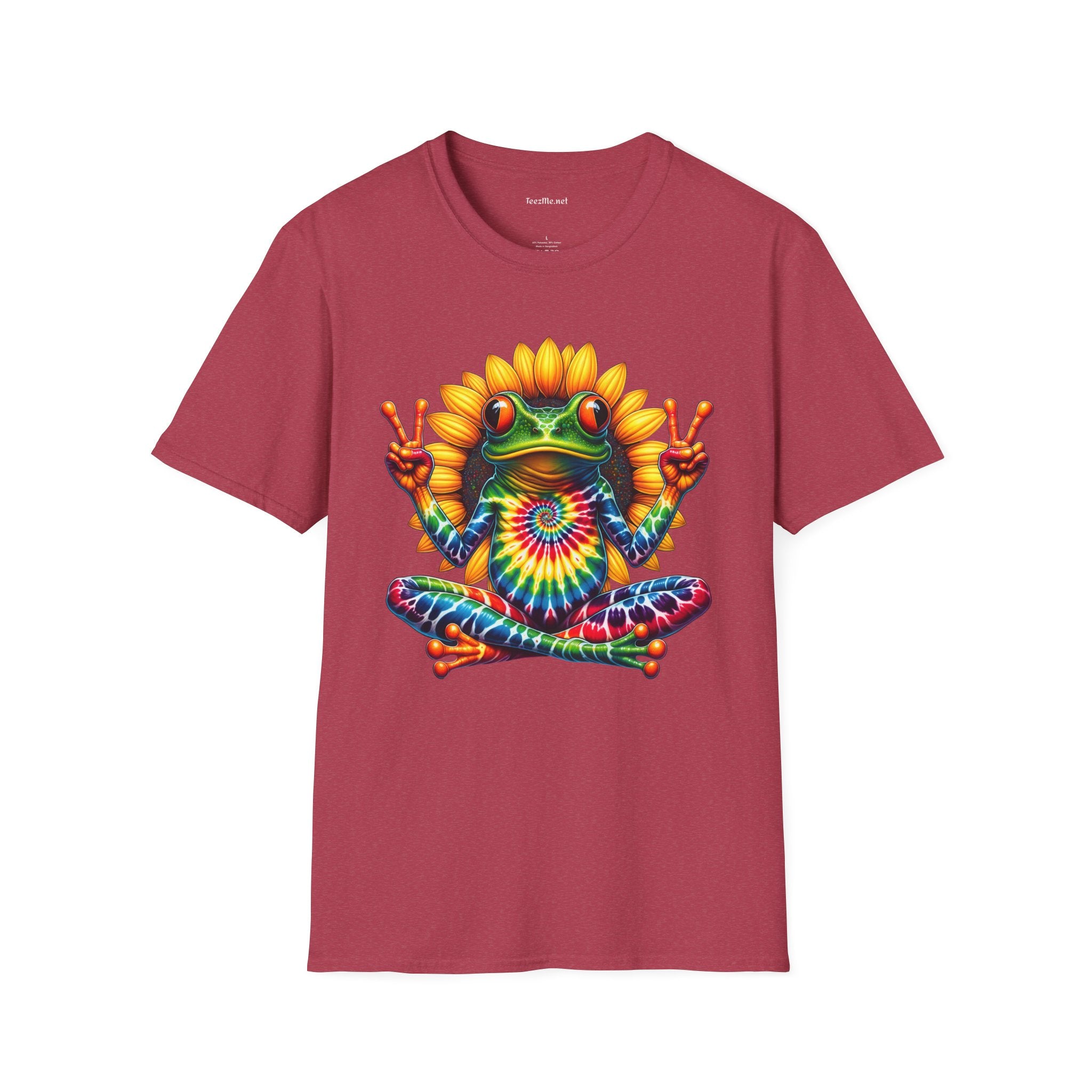 Peace Frog Tie-dye Unisex Softstyle T-Shirt 100% Cotton  #tarot