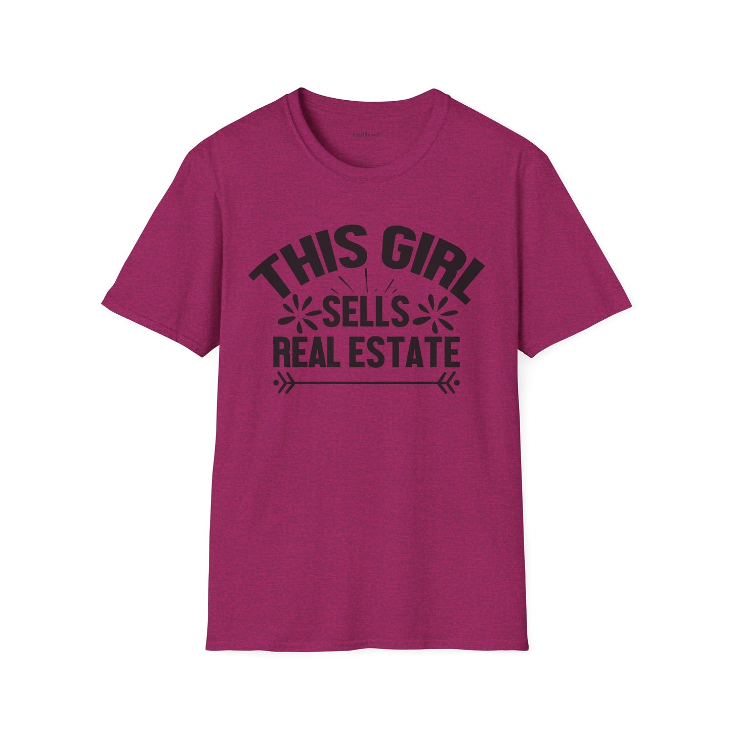 This Girl Sells Real Estate Unisex Soft Style T-Shirt 100% Cotton Graphic