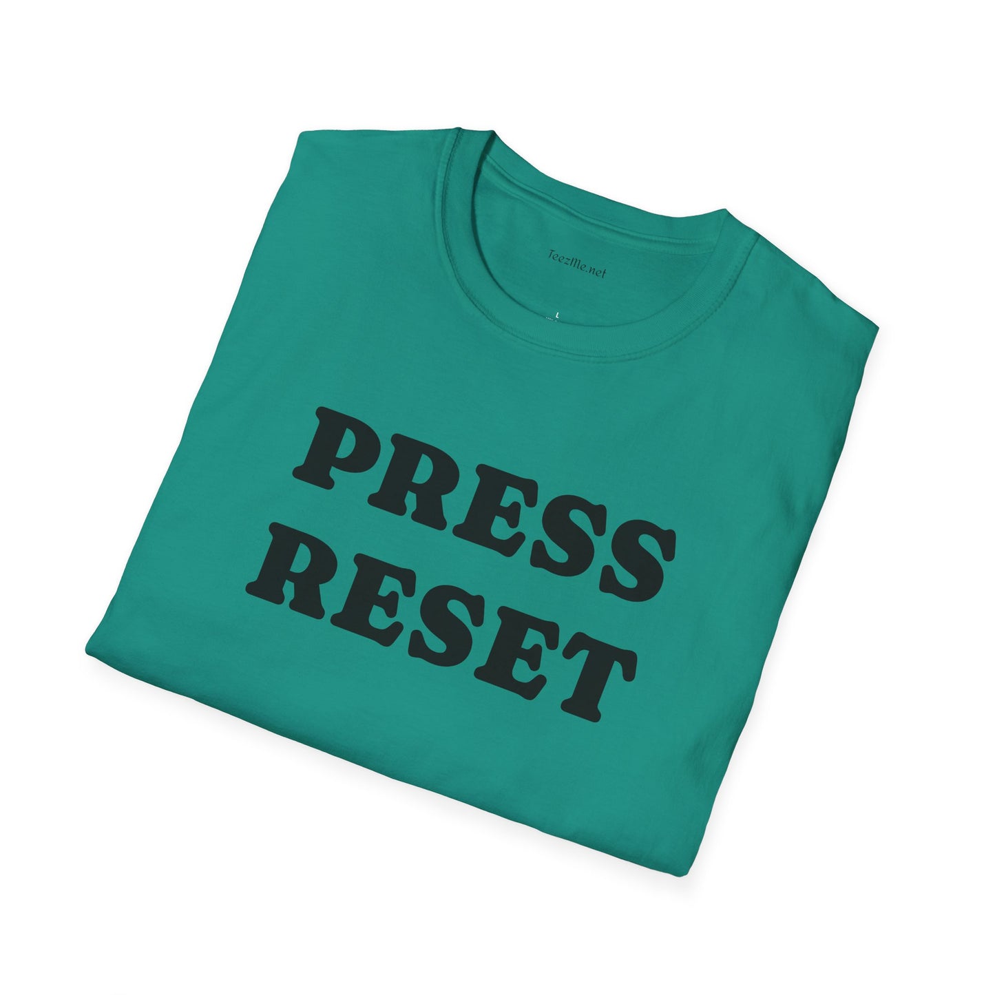 Press Reset - Unisex Softstyle T-Shirt 100% Cotton Graphic