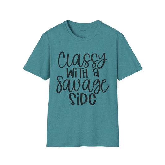 Classy with a Savage Side Unisex Softstyle T-Shirt 100% Cotton