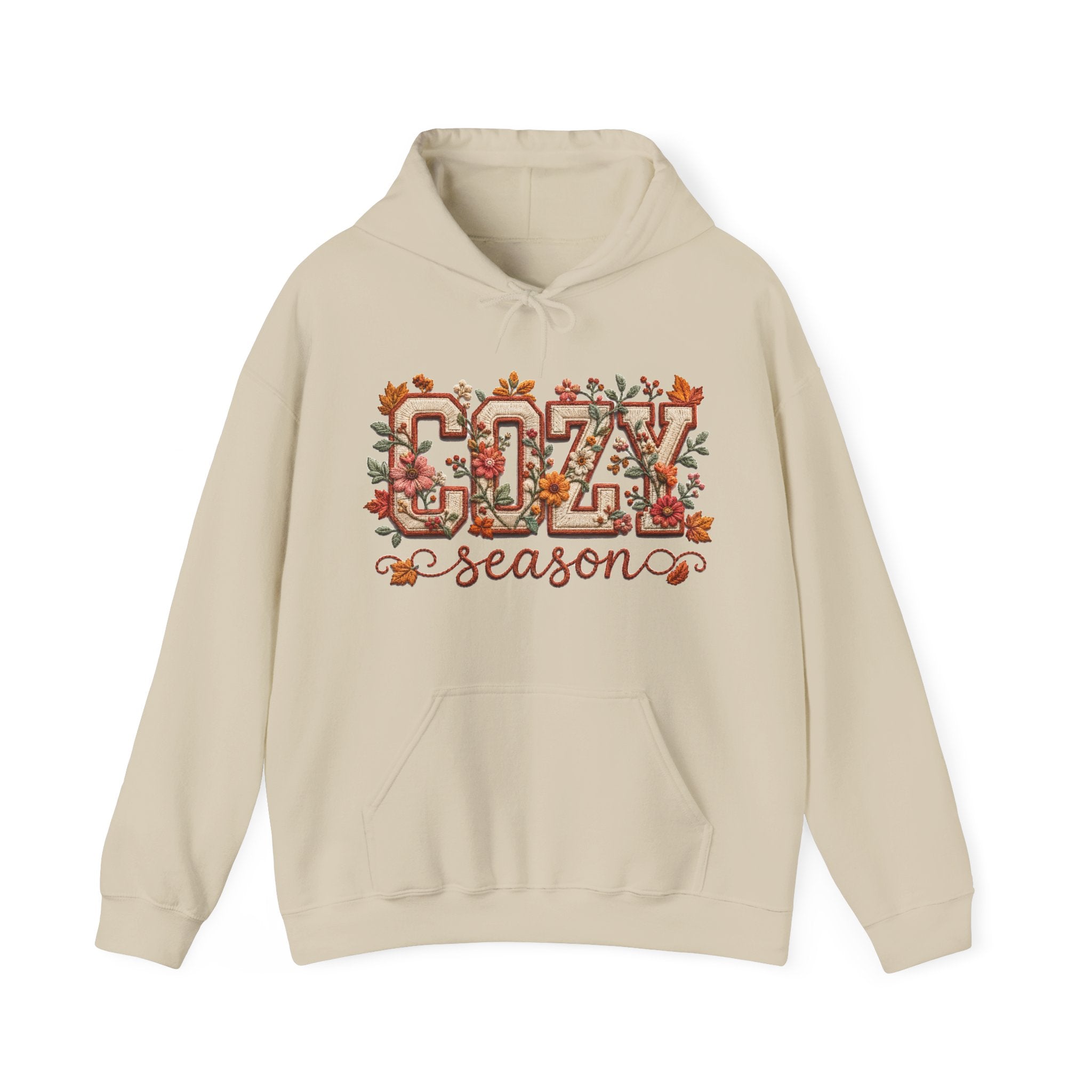 Cozy Fall Season Floral Hoodie
