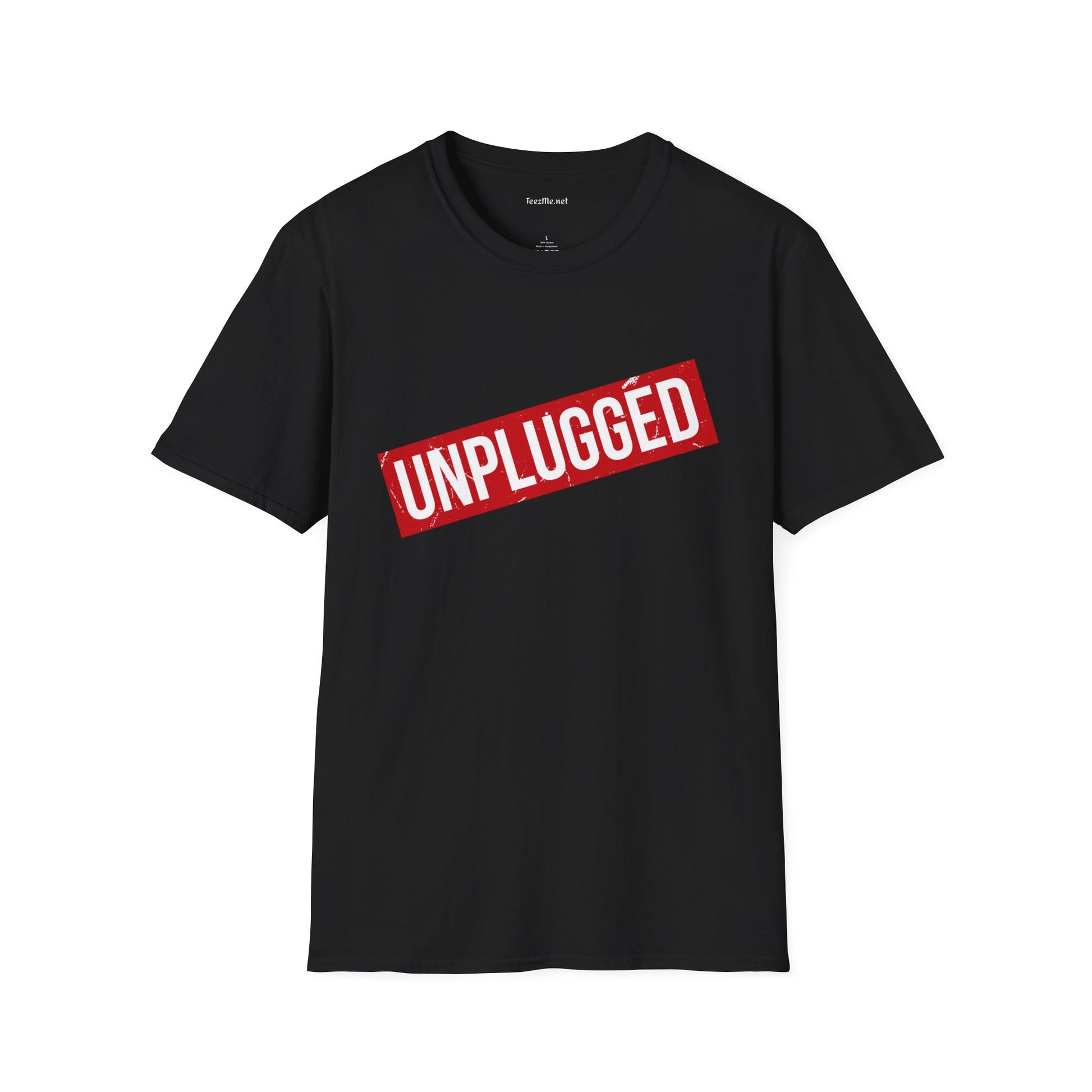 UNPLUGGED Unisex Softstyle T-Shirt 100% Cotton Graphic
