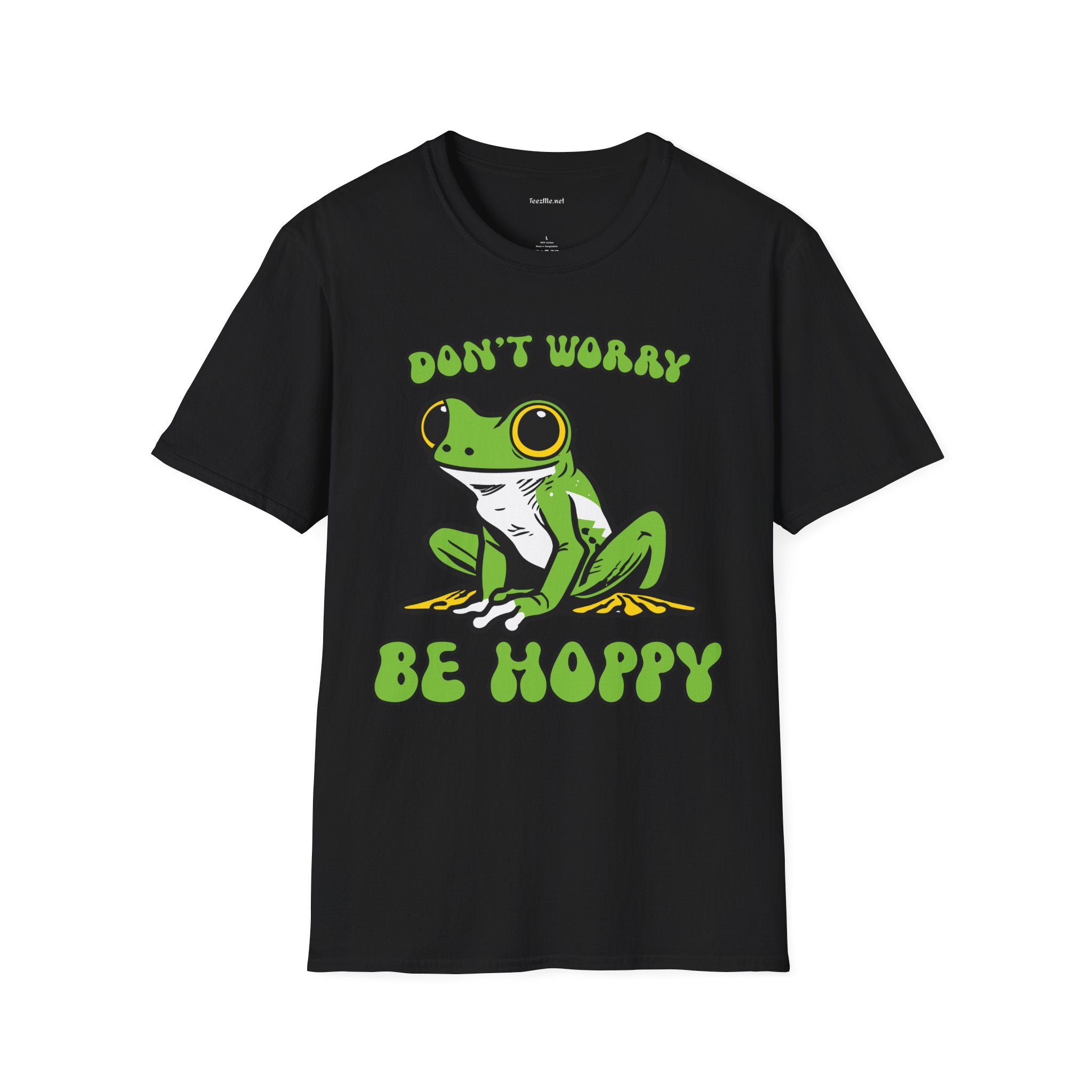 Don't Worry Be Hoppy Unisex Softstyle T-Shirt 100% Cotton Graphic