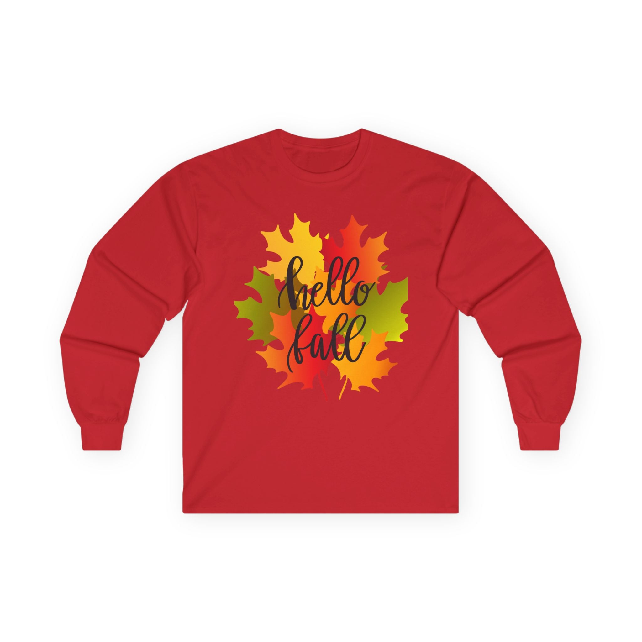Hello Fall (2) Unisex Ultra Cotton Long Sleeve Tee