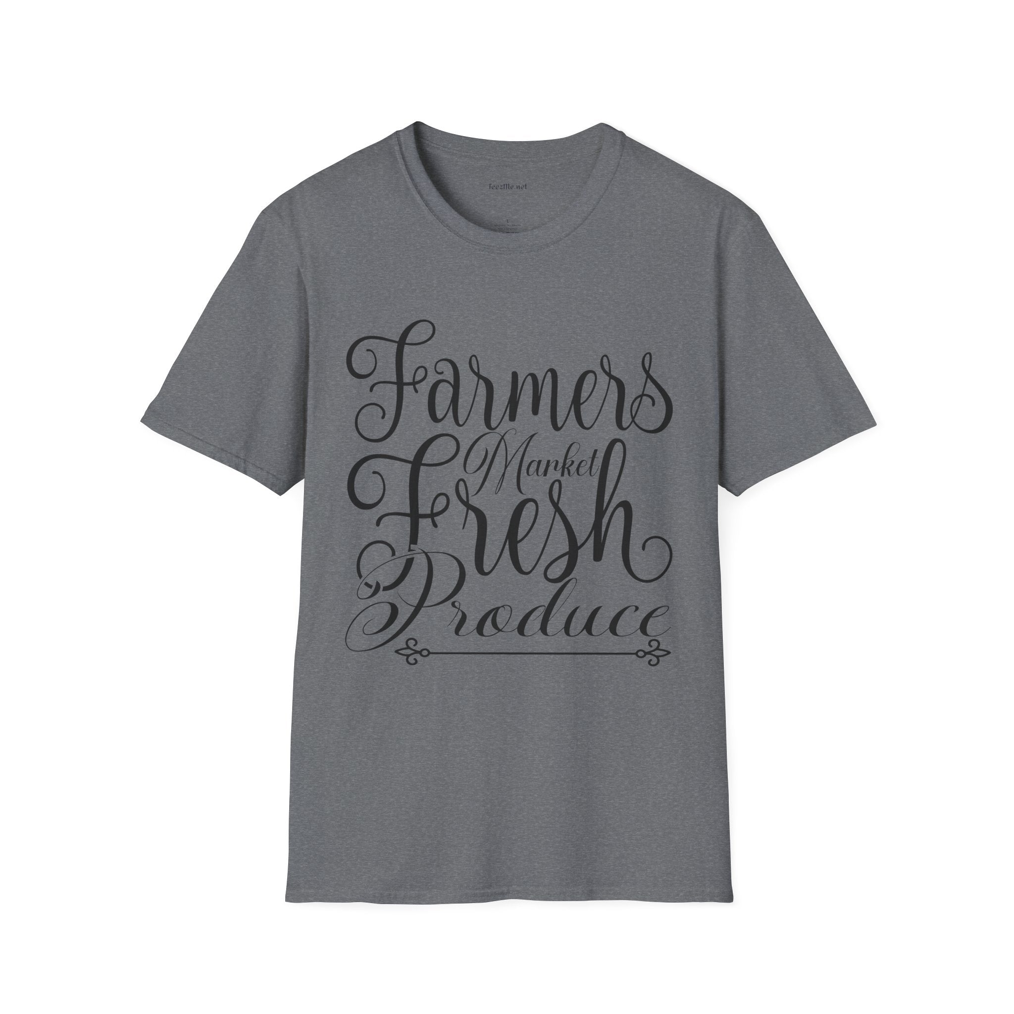 Farmers Market Fresh Produce Unisex Soft Style T-Shirt 100% Cotton Graphic