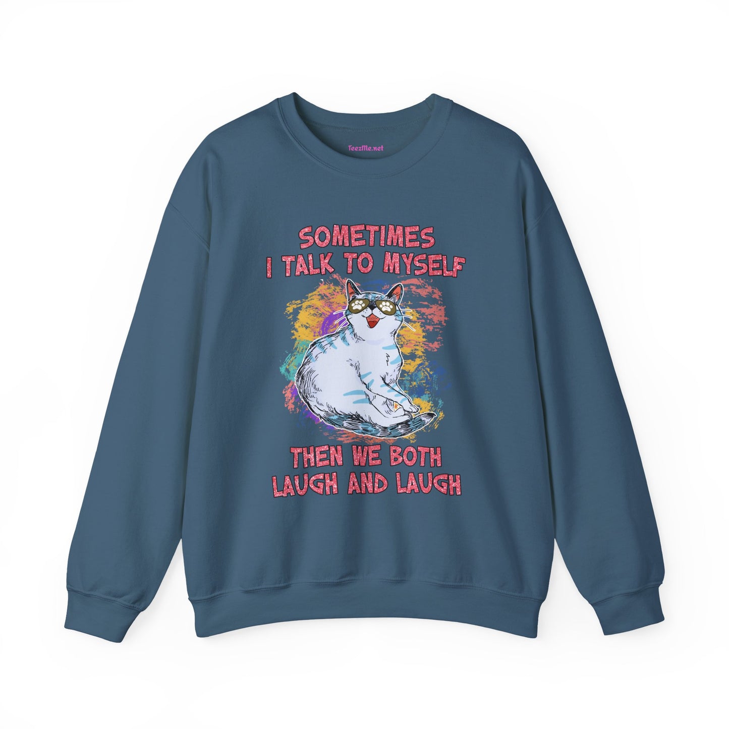 Sometimes I talk to myself Unisex Heavy Blend™ Crewneck Sweatshirt Graphic