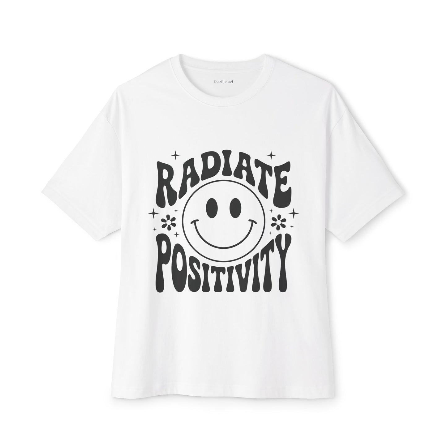 Radiate Positivity :) Unisex Oversized Boxy Tee