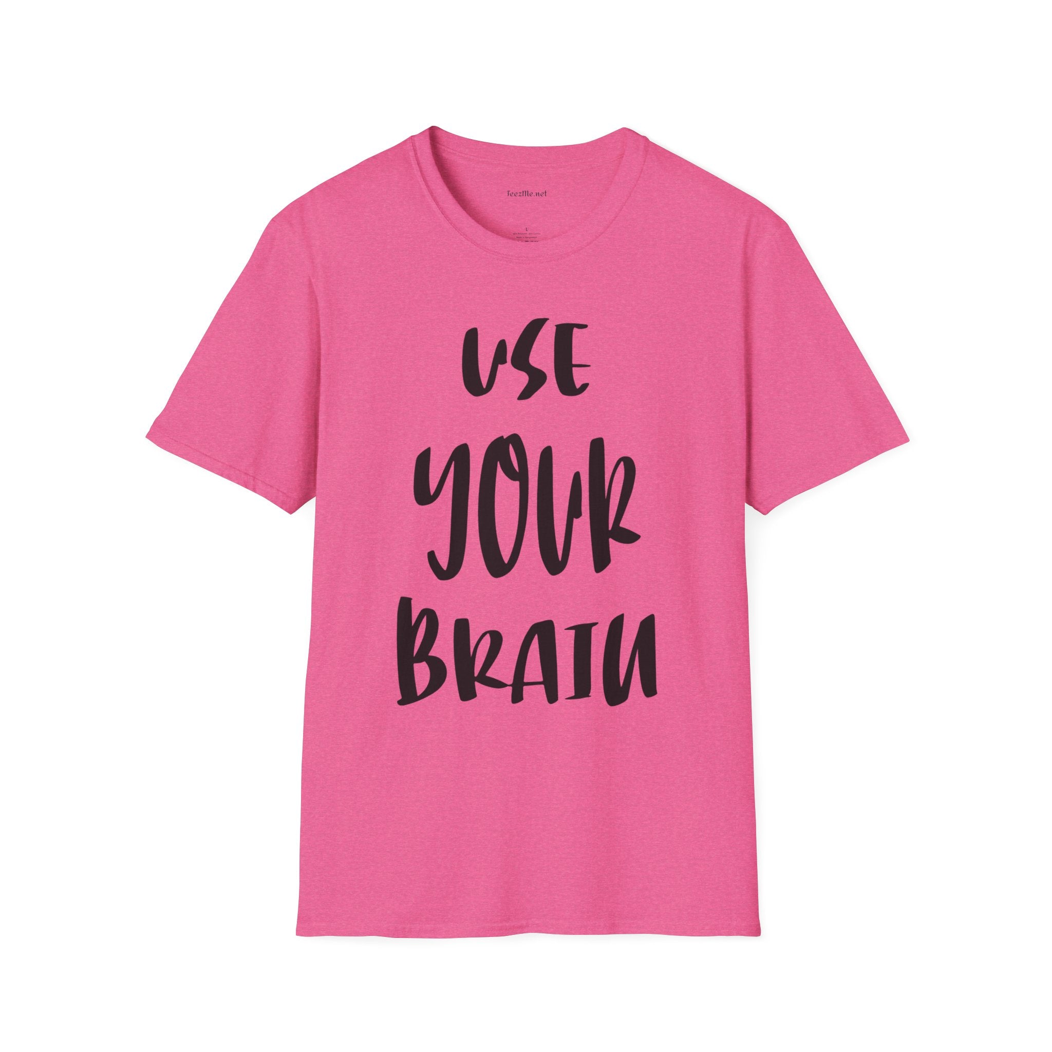 Use Your Brain Unisex Soft Style T-Shirt 100% Cotton Graphic
