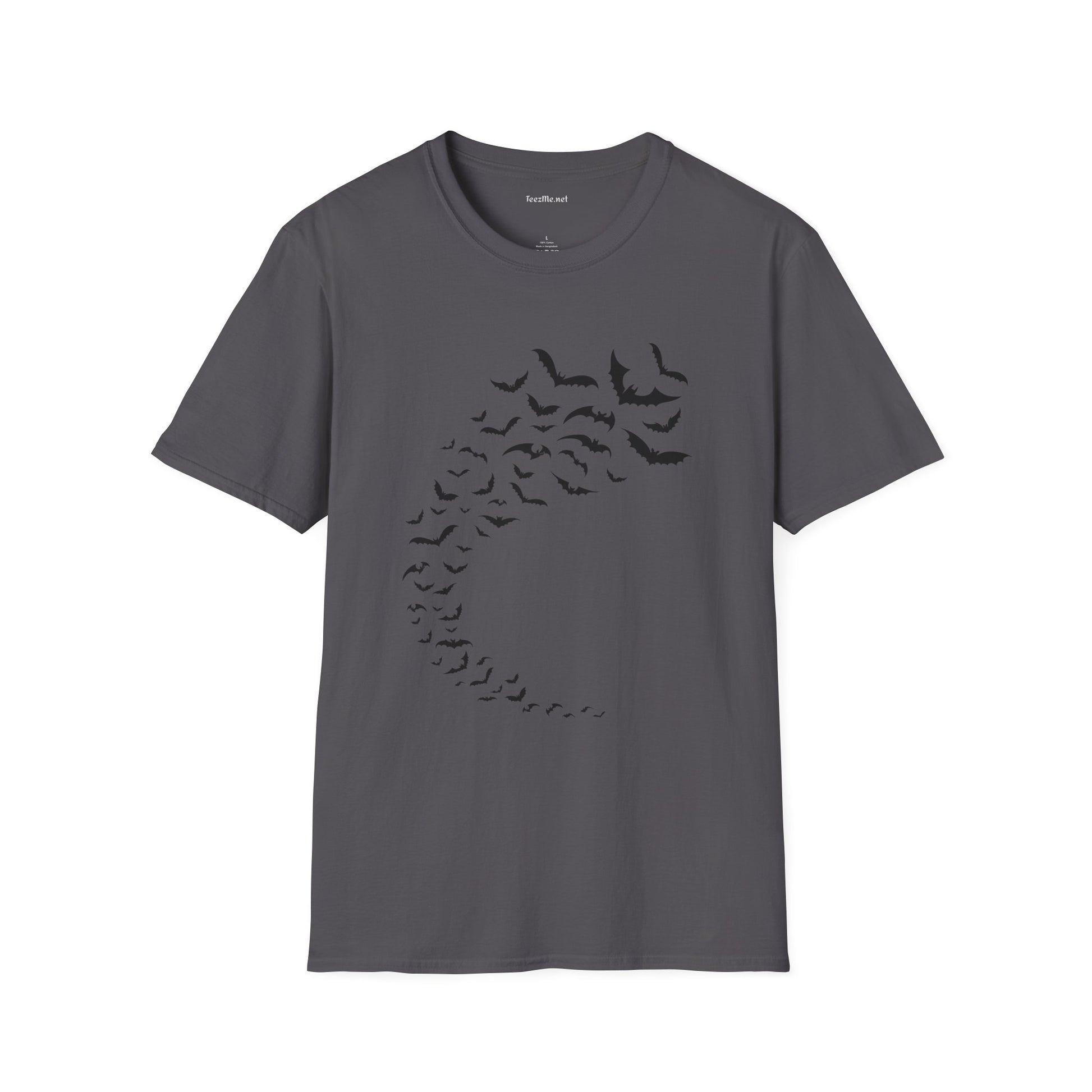 Bats in Flight Unisex Softstyle T-Shirt 100% Cotton Graphic