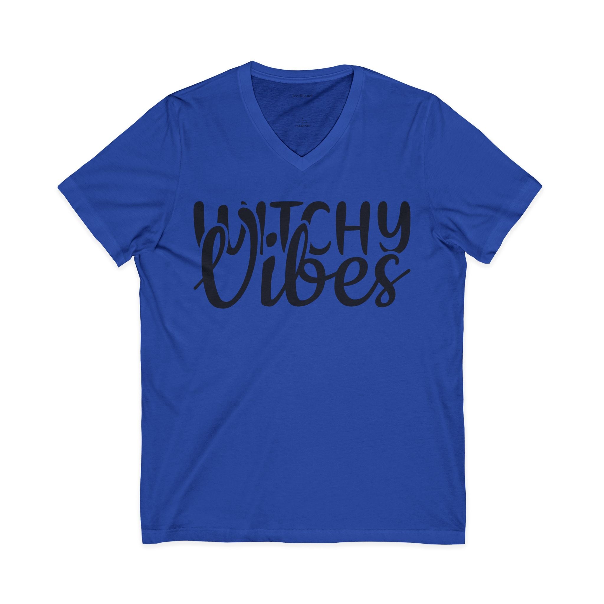 Witchy Vibes V-Neck Tee — Halloween Witch Shirt for Spooky Season