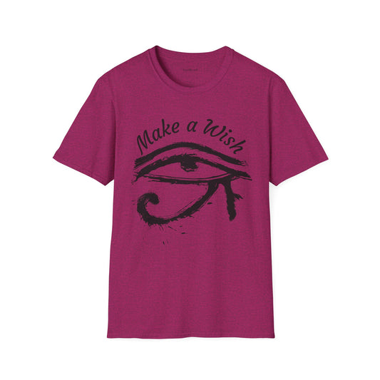 Make a Wish Eye of Horus Unisex Softstyle T-Shirt 100% Cotton