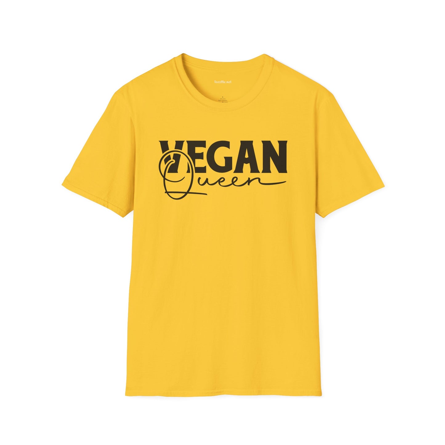 Vegan Queen Unisex Softstyle T-Shirt 100% Cotton Graphic