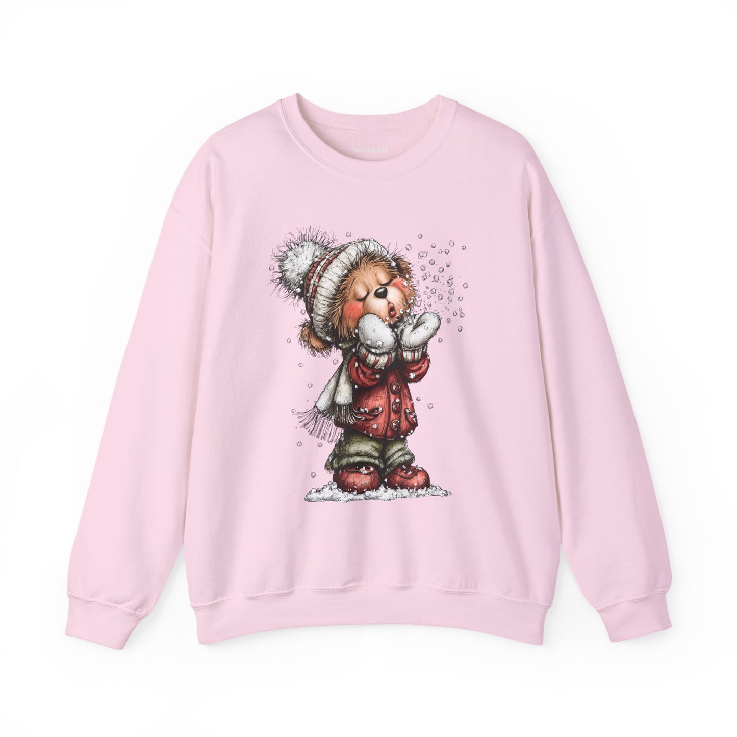 Whimsical Christmas Bear 02 Unisex Heavy Blend™ Crewneck Sweatshirt