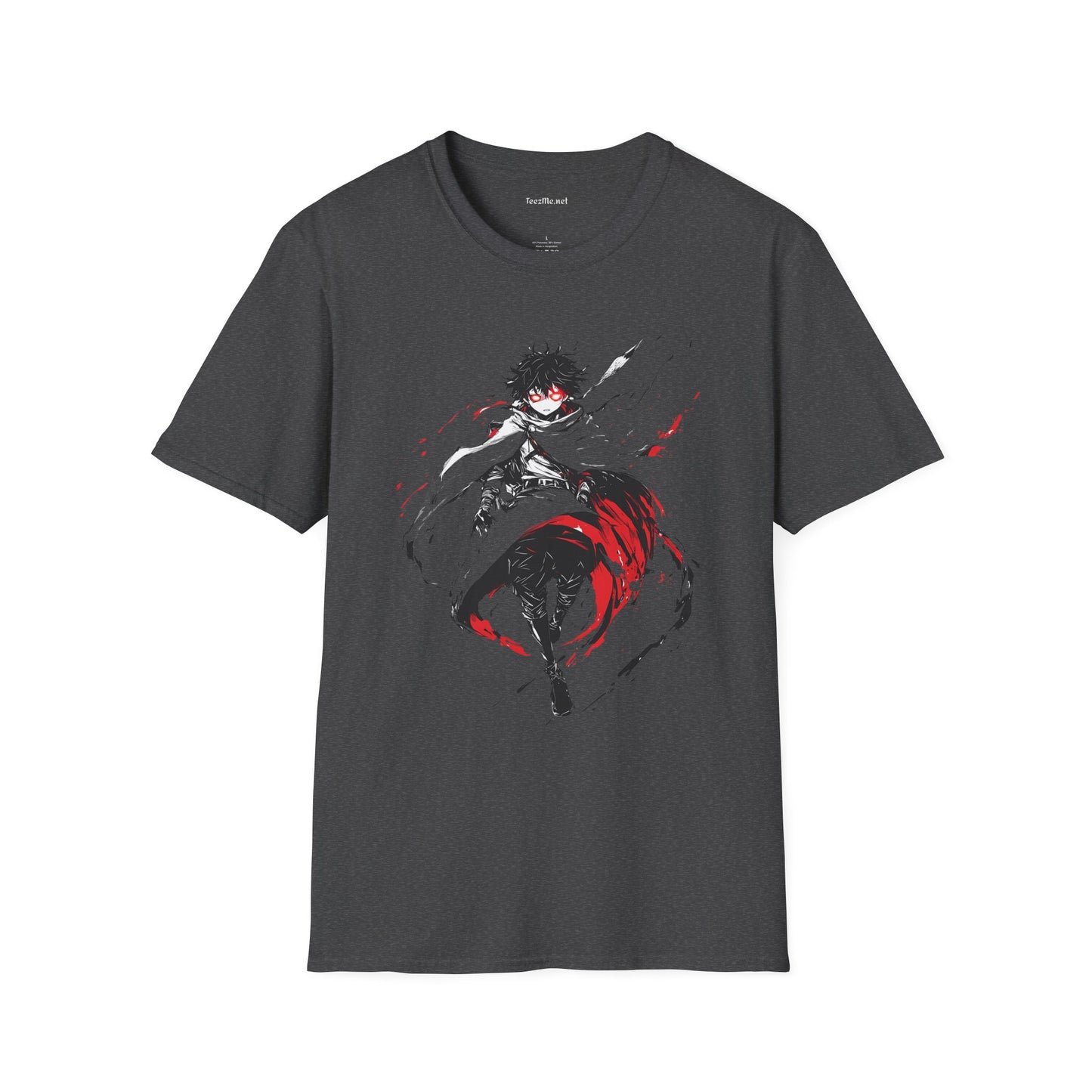 Mystic Manga Hero Unisex Softstyle T-Shirt 100% Cotton Graphic