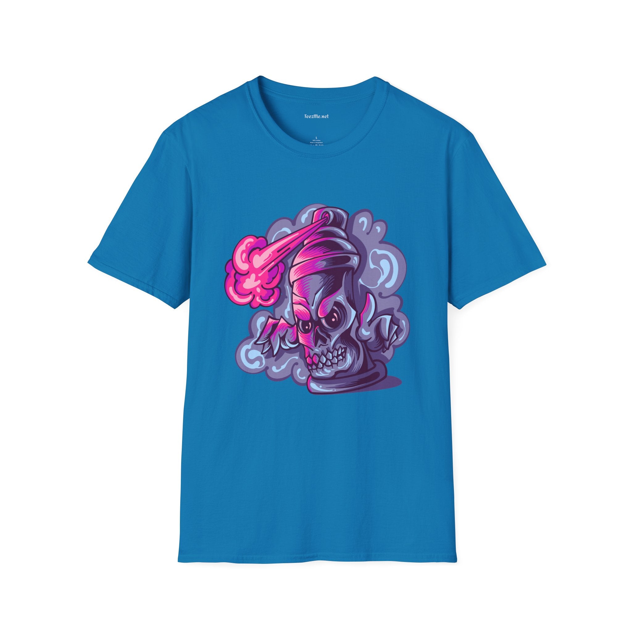 Skull Street Art Unisex Softstyle T-Shirt 100% Cotton