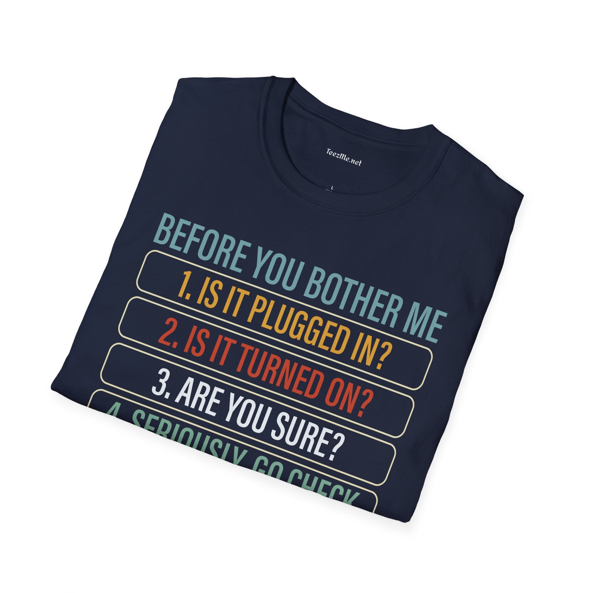 Info Technology 01 Unisex SoftStyle T-Shirt 100% Cotton