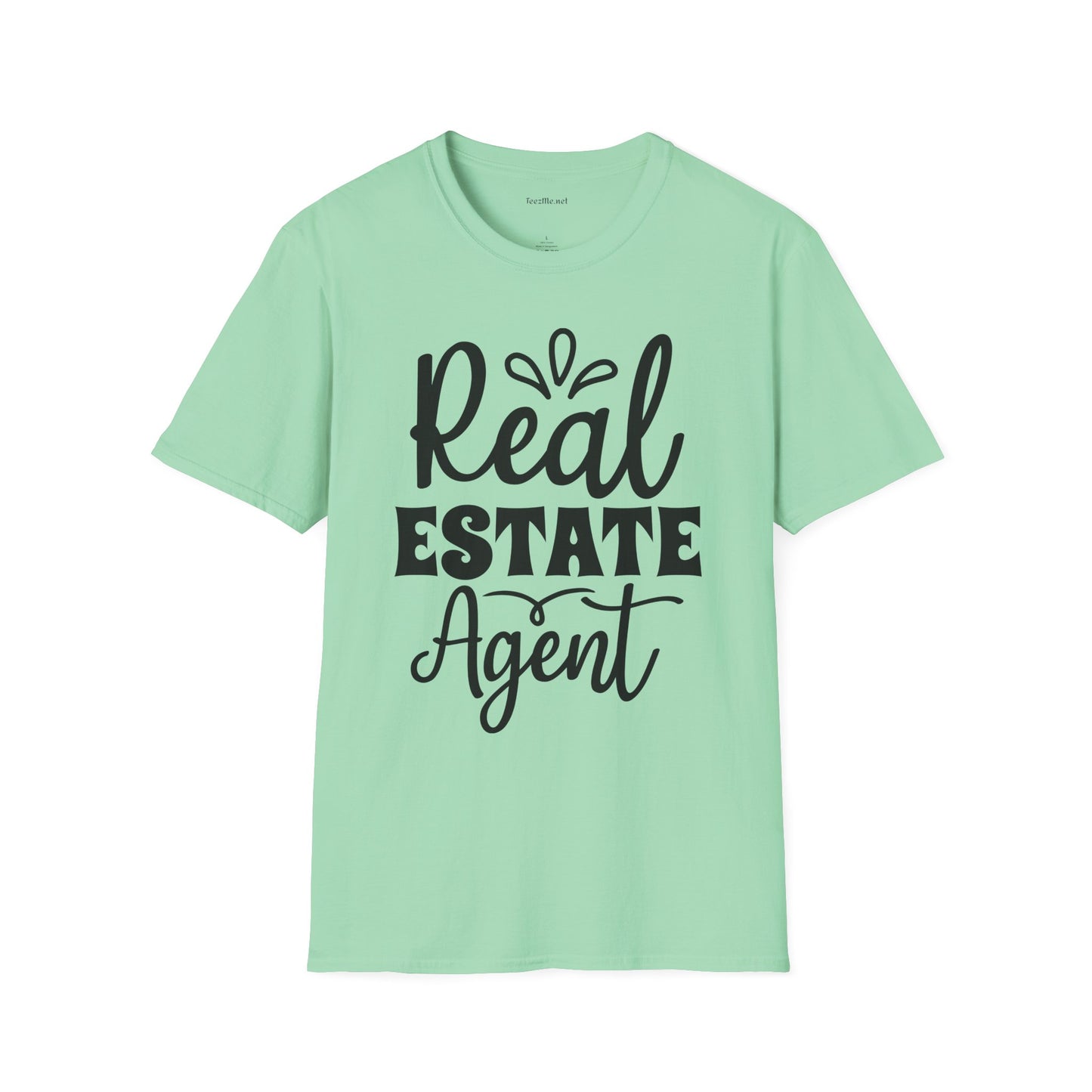 Real Estate Agent Unisex Soft Style T-Shirt 100% Cotton Graphic
