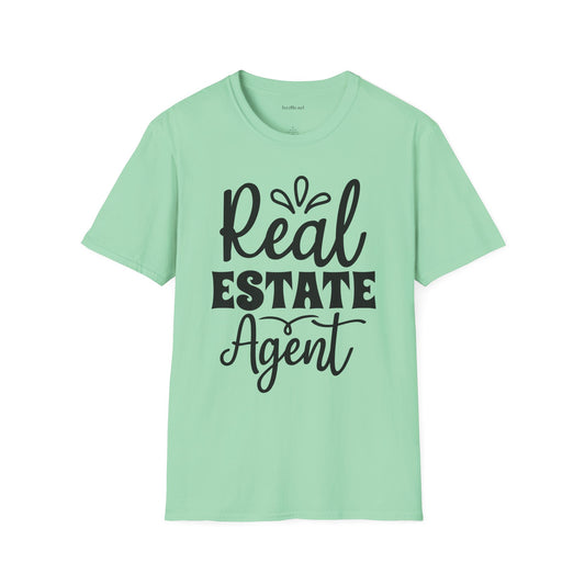 Real Estate Agent Unisex Soft Style T-Shirt 100% Cotton Graphic