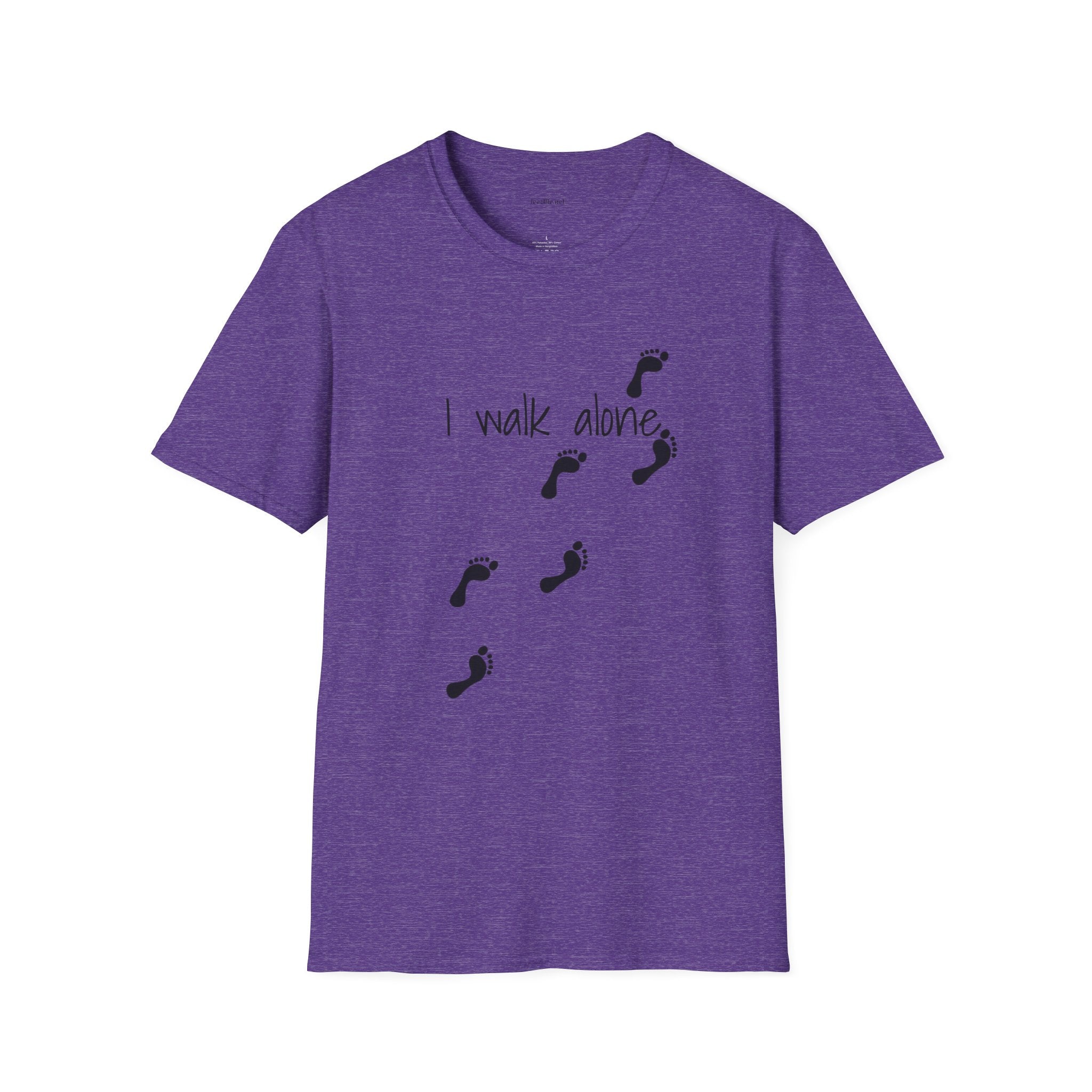 I walk alone - Unisex Softstyle T-Shirt 100% Cotton Graphic