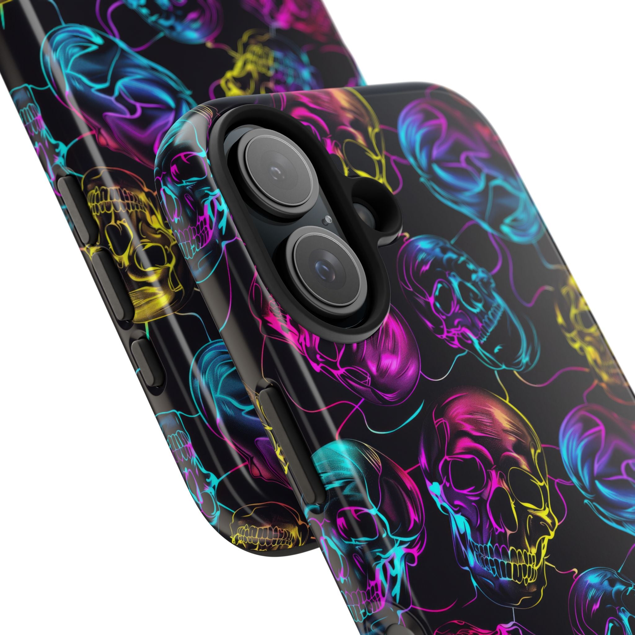 Neon Skull Cell Phone Case Tough Phone Cases