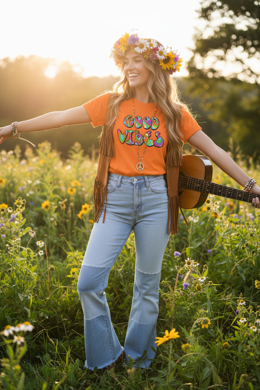 Good Vibes - Unisex Softstyle T-Shirt 100% Cotton Graphic