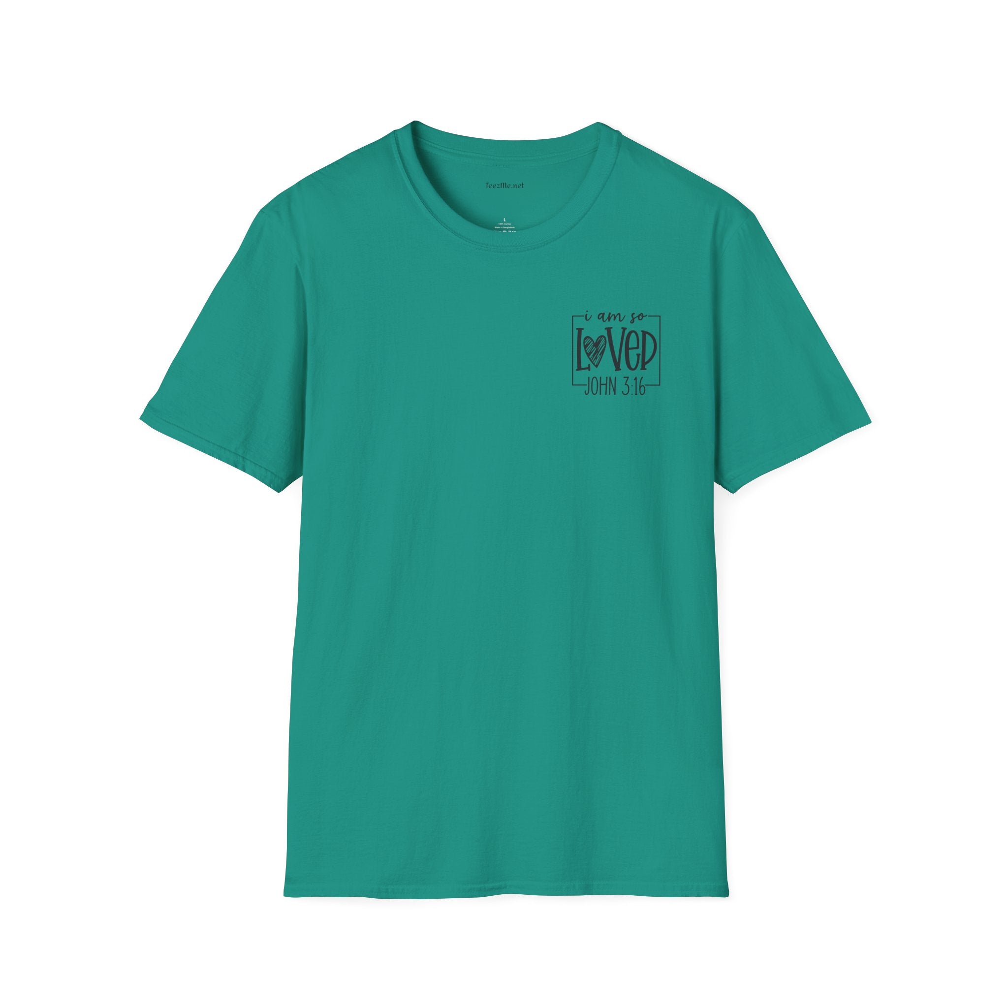 John 3:16 - Unisex Softstyle T-Shirt 100% Cotton Graphic