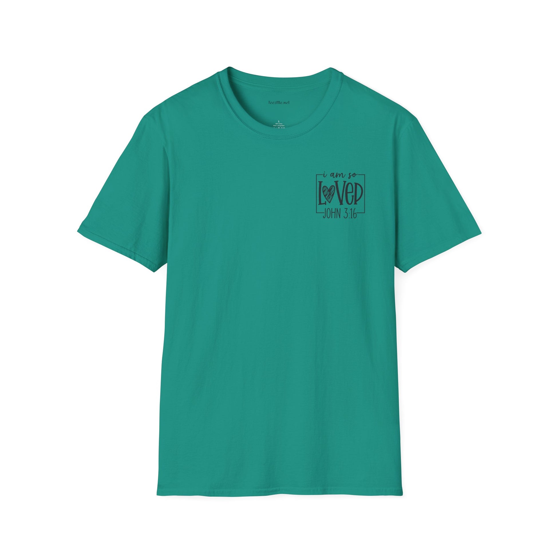 John 3:16 - Unisex Softstyle T-Shirt 100% Cotton Graphic