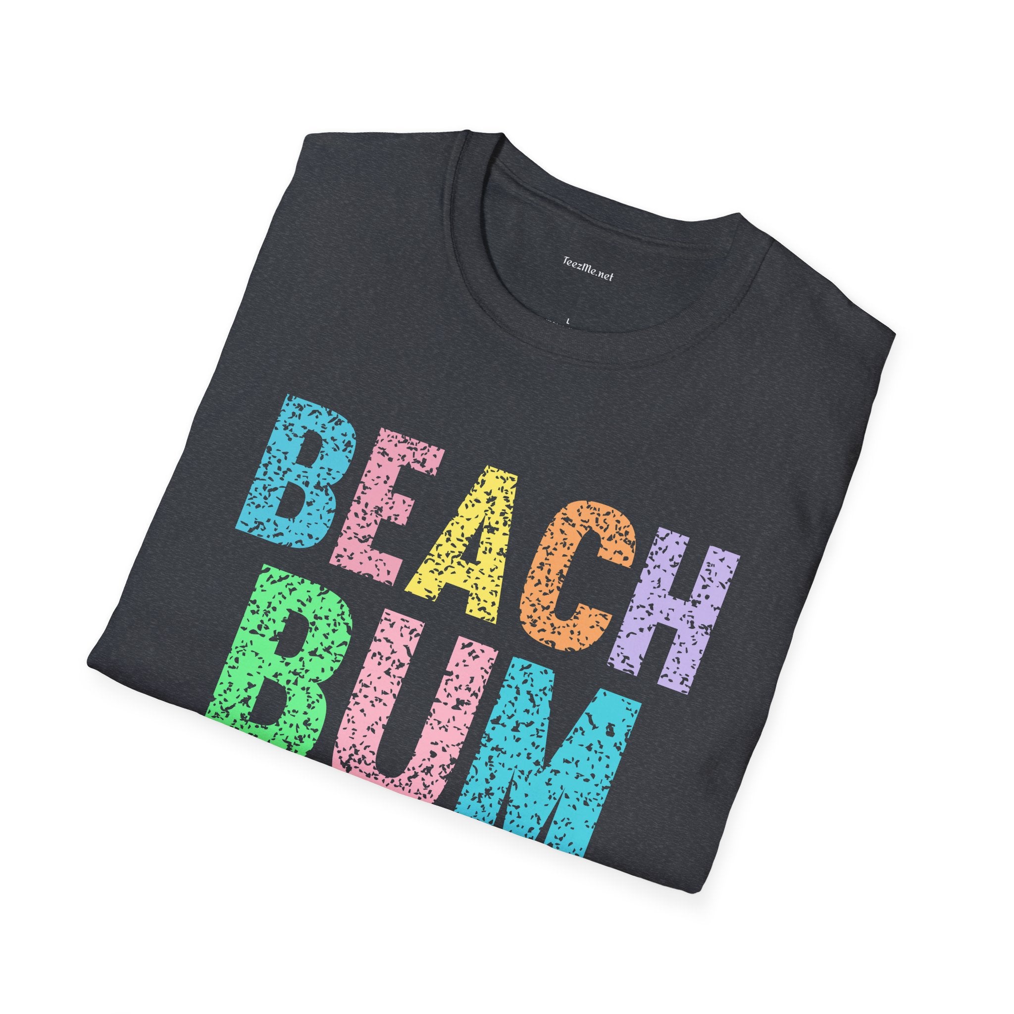 Beach Bum - Unisex Softstyle T-Shirt 100% Cotton Graphic