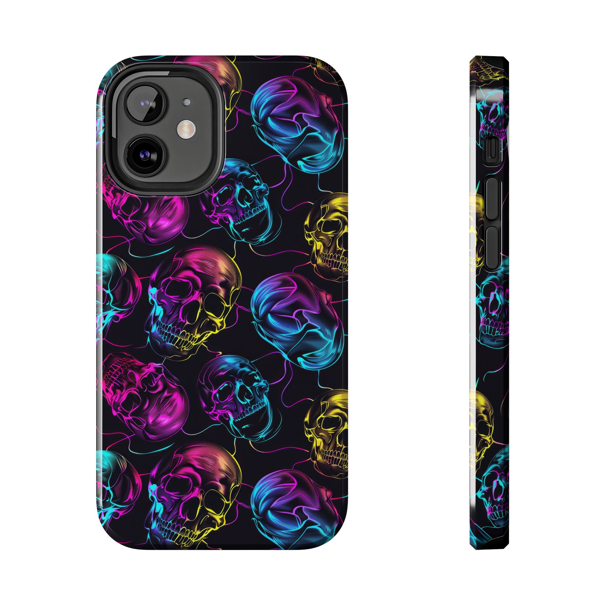Neon Skull Cell Phone Case Tough Phone Cases