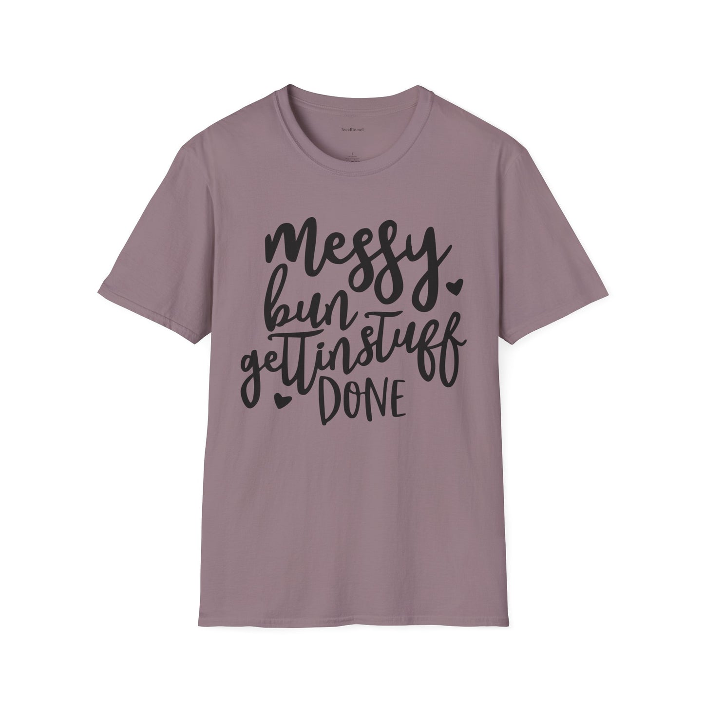 Messy Bun  - Unisex Softstyle T-Shirt 100% Cotton Graphic