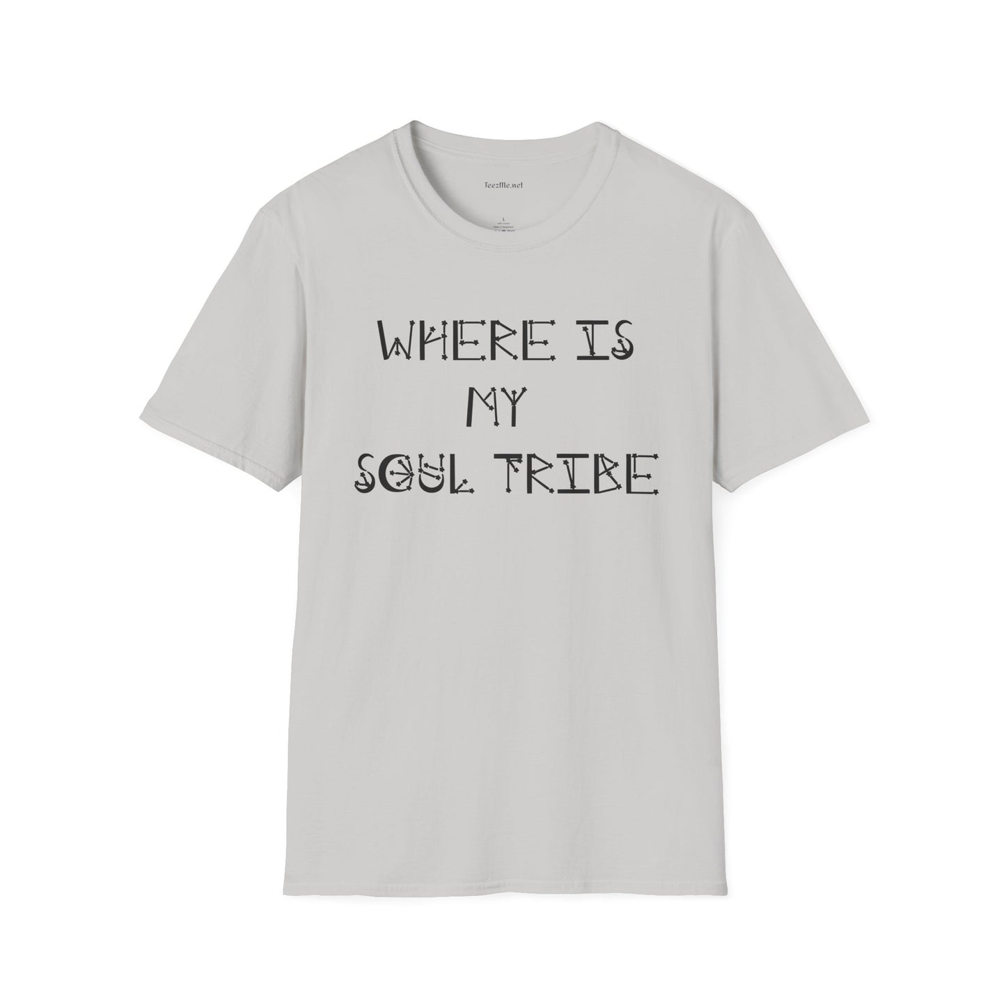Where Is My Soul Tribe (Stars) Unisex Soft Style T-Shirt 100% Cotton Graphic