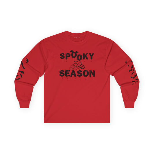 Spooky Season with Bats Unisex Ultra Cotton Long Sleeve Tee