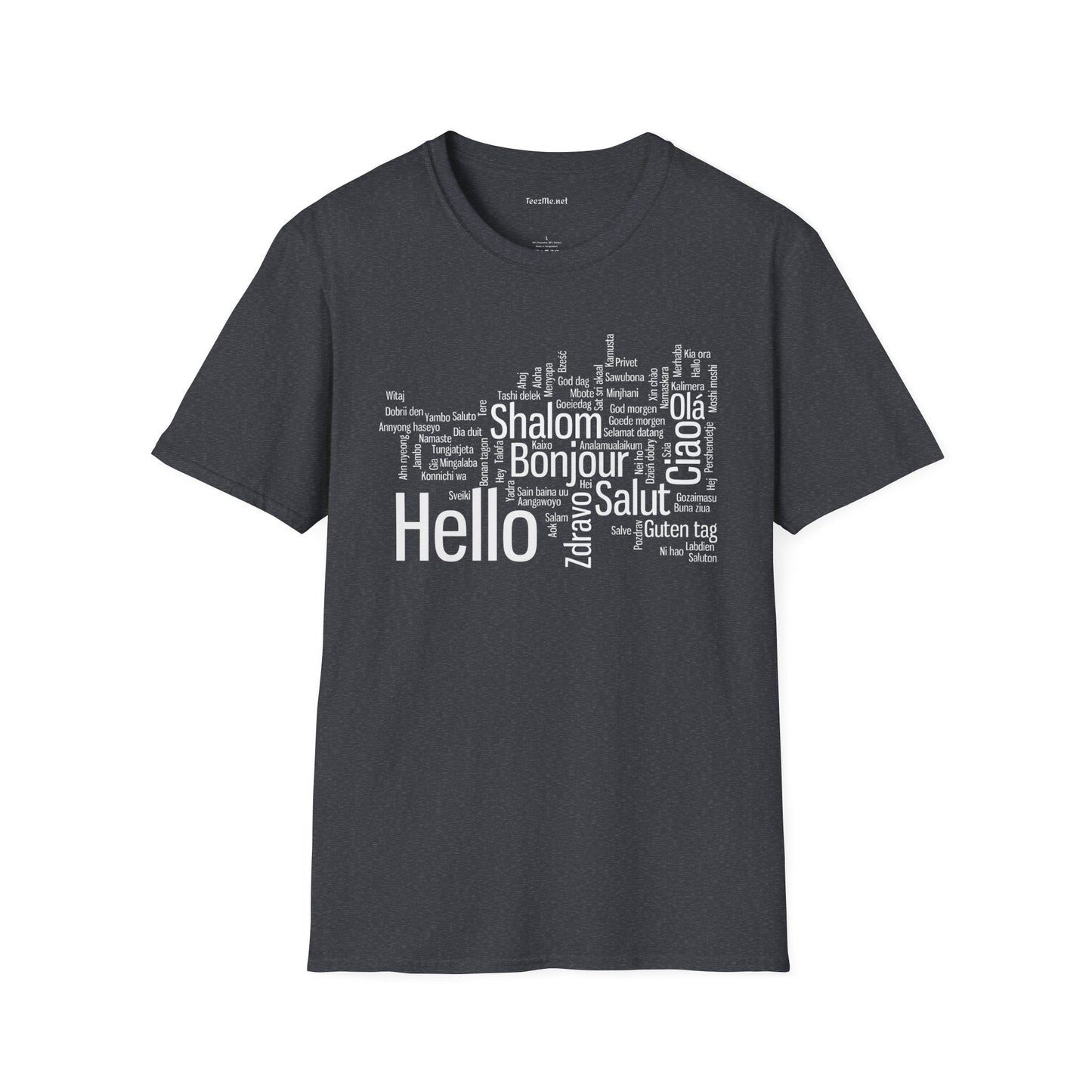 Hello (Multilingual) Unisex Softstyle T-Shirt 100% Cotton