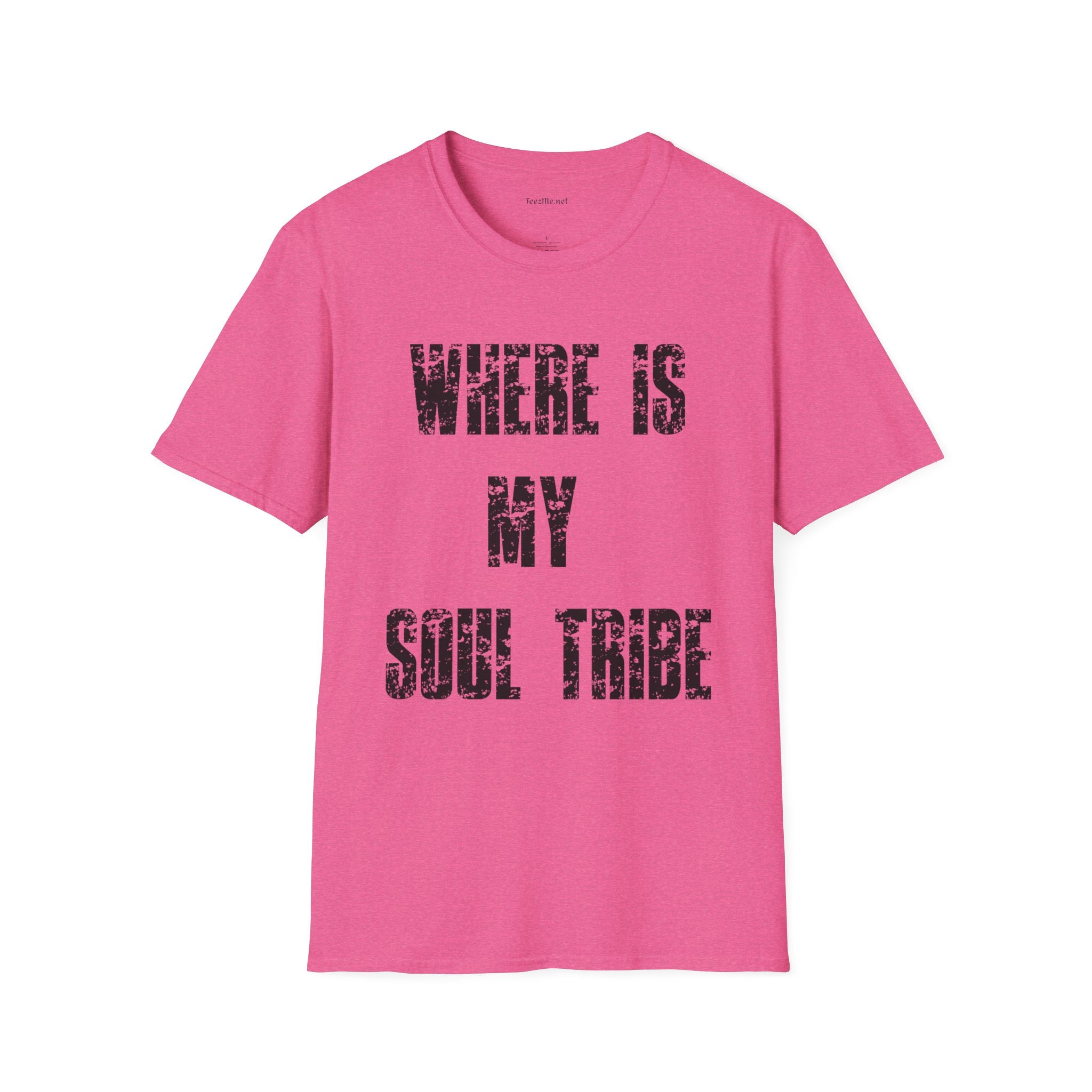 Where Is My Soul Tribe (Grunge) Unisex Soft Style T-Shirt 100% Cotton Graphic