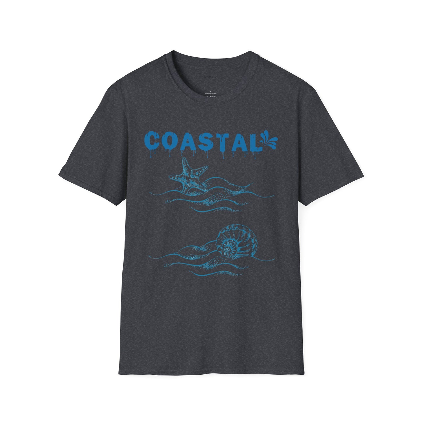 Coastal Unisex Softstyle T-Shirt 100% Cotton Graphic