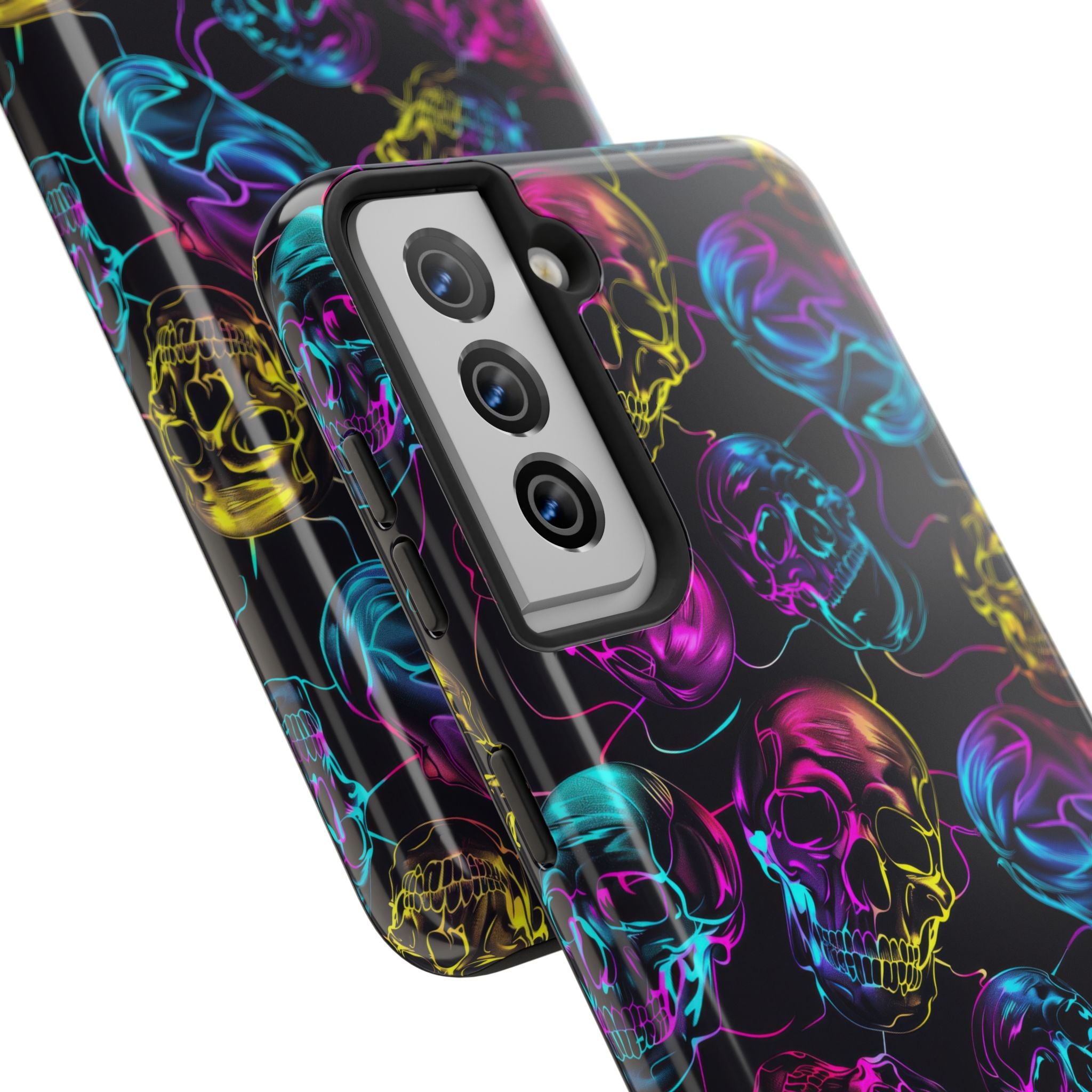 Neon Skull Cell Phone Case Tough Phone Cases