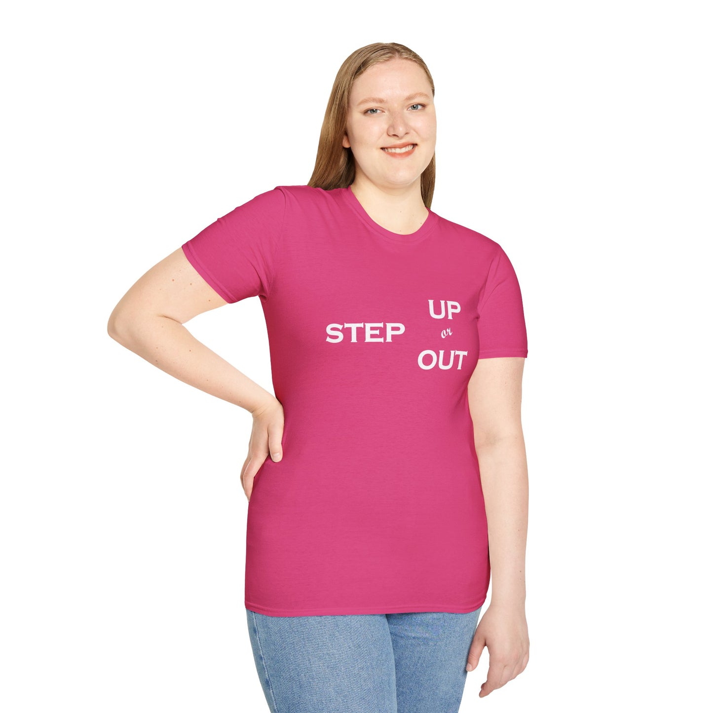 Step Up - Unisex Softstyle T-Shirt 100% Cotton Graphic