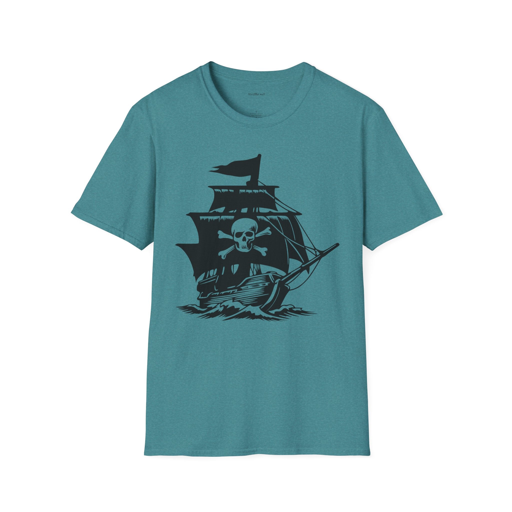 Pirate Ship  - Unisex Softstyle T-Shirt 100% Cotton Graphic