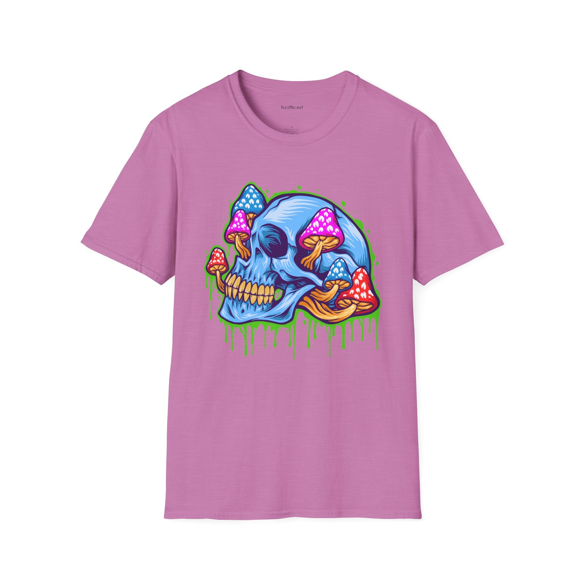 Ice Skull Head Unisex Softstyle T-Shirt 100% Cotton Graphic