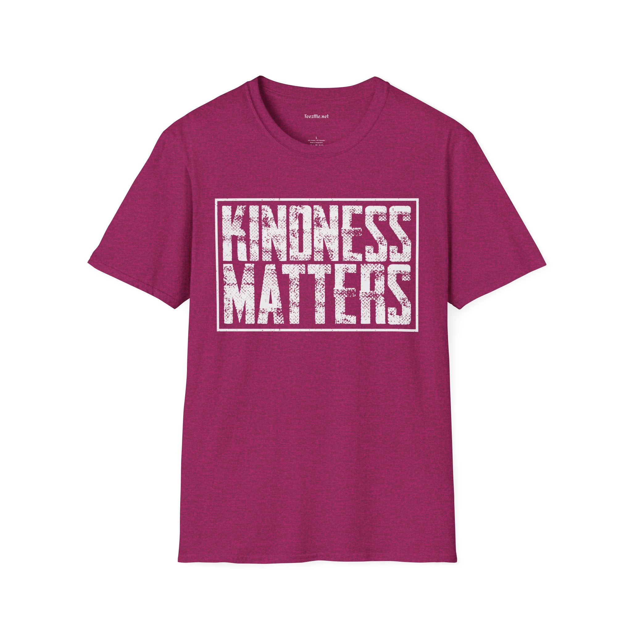 Kindness Matters 2 Unisex Soft Style T-Shirt 100% Cotton Graphic