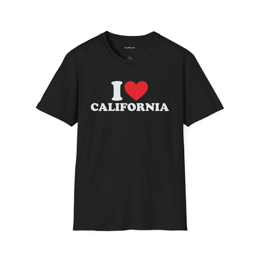 I Love California Unisex Softstyle T-Shirt 100% Cotton