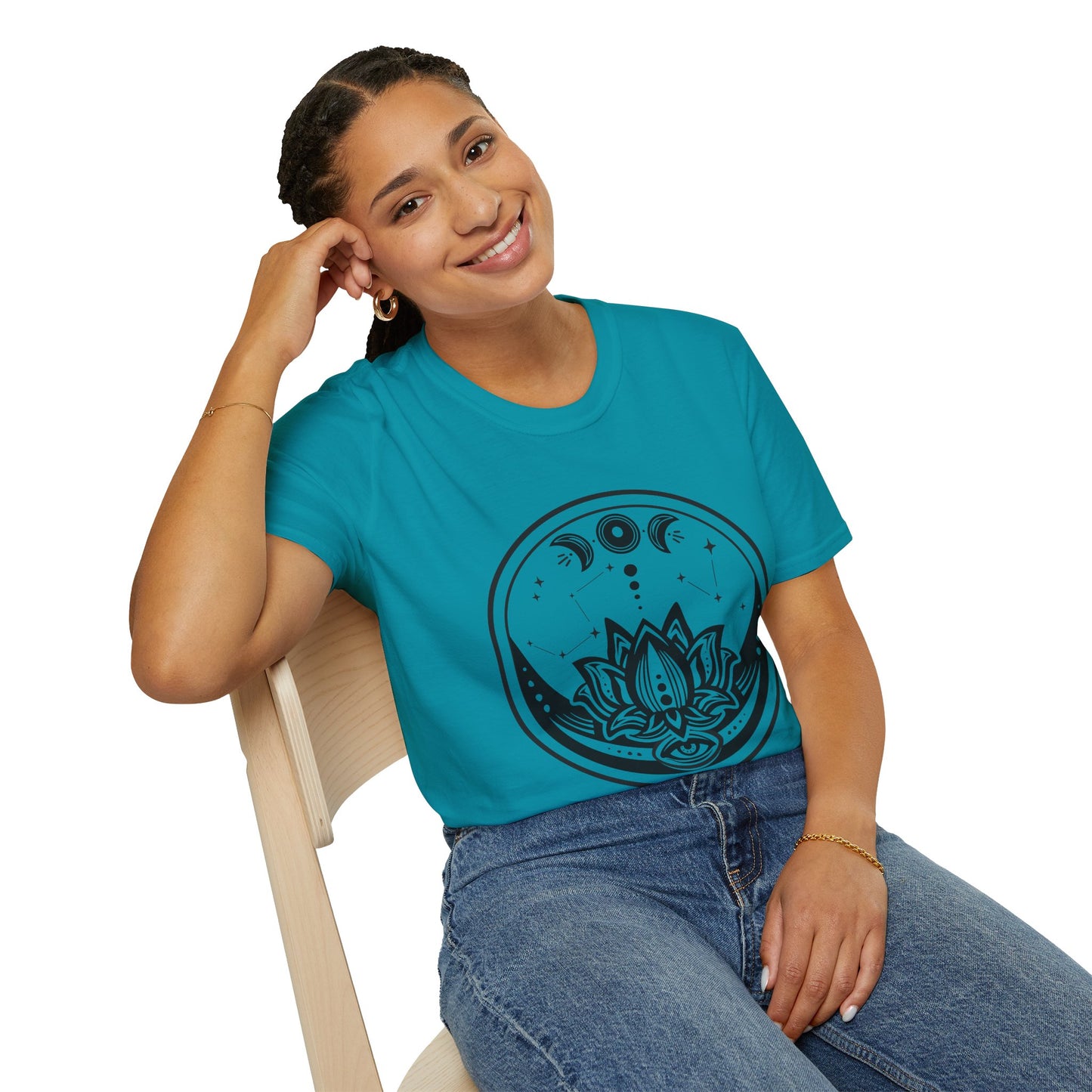 Moon Phase - Unisex Softstyle T-Shirt 100% Cotton Graphic